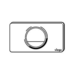 Plaque de commande 654498 Visign for Style 13 Plastique Blanc alpin 