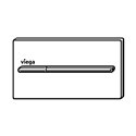 Plaque de commande 598471 Visign for More 104 Métal Aluminium couleur inox