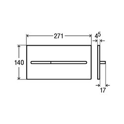 Plaque de commande 598471 Visign for More 104 Métal Aluminium couleur inox