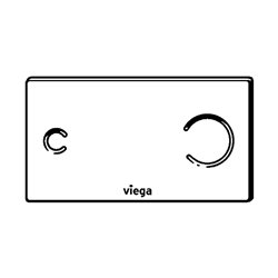 Plaque de commande 615895 Visign for More Sensitive 100 Verre Noir