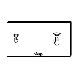 Plaque de commande 653828 Visign for Care Plastique Blanc alpin