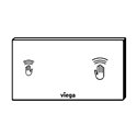 Plaque de commande 653828 Visign for Care Plastique Blanc alpin