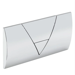 Plaque de commande WC 721886 Visign for Life 1 Plastique Blanc alpin