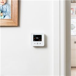 Thermostat d'ambiance connecté liaison zigbee CCTFR6400 2,4GHz Wiser Blanc