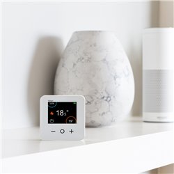 Thermostat d'ambiance connecté liaison zigbee CCTFR6400 2,4GHz Wiser Blanc