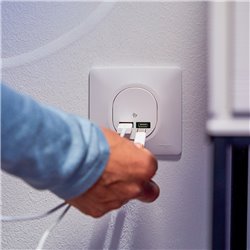 Chargeur USB type A 7,5W +C 45W Forte puissance type C Ovalis S320403 Blanc 