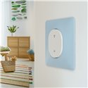 Plaque de finition Ovalis S320702C bleu azurin 1 poste