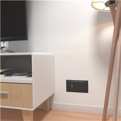 Prise TV simple Ovalis S340405 Anthracite 