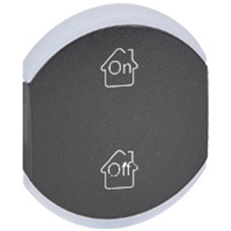 Enjoliveur double Céliane marquages GEN , ON et OFF graphite 064858
