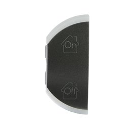Enjoliveur simple Céliane marquages GEN , ON et OFF montage gauche graphite 064855