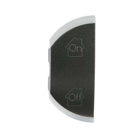 Enjoliveur simple Céliane marquages GEN , ON et OFF montage gauche graphite 064855