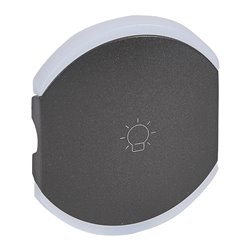 Lot de 5 enjoliveurs doubles Céliane éclairage 1 picto graphite 064842