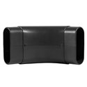 Coude 90° vertical pour conduit oblong