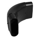 Coude 90° vertical pour conduit oblong