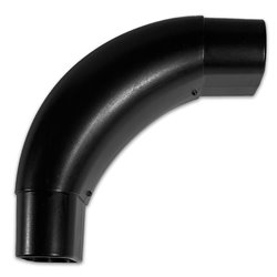 Coude 90° vertical pour conduit oblong