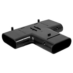 Té horizontal pour conduit oblong