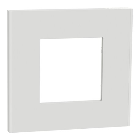 Plaque de finition Unica Deco Essentielle NU600218 Blanc 1 poste