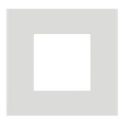 Plaque de finition Unica Deco Essentielle NU600218 Blanc 1 poste