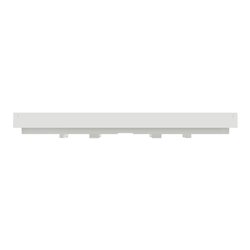 Plaque de finition Unica Deco Essentielle NU600218 Blanc 1 poste