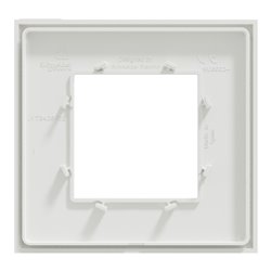 Plaque de finition Unica Deco Essentielle NU600218 Blanc 1 poste