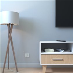 Plaque de finition Unica Deco Essentielle NU600218 Blanc 1 poste