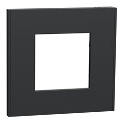 Plaque de finition Unica Deco Essentielle NU600254 Anthracite 1 poste