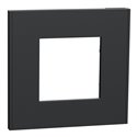 Plaque de finition Unica Deco Essentielle NU600254 Anthracite 1 poste