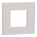 Plaque de finition Unica Deco Essentielle NU600224 Gris Pierre 1 poste