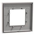 Plaque de finition Unica Deco Essentielle NU600224 Gris Pierre 1 poste