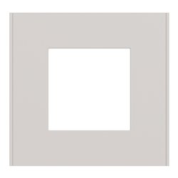 Plaque de finition Unica Deco Essentielle NU600224 Gris Pierre 1 poste