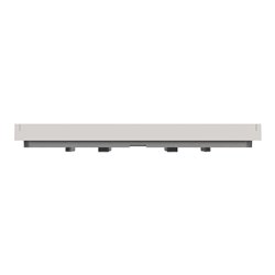 Plaque de finition Unica Deco Essentielle NU600224 Gris Pierre 1 poste