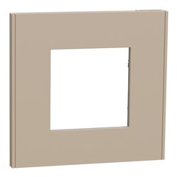 Plaque de finition Unica Deco Essentielle NU600226 Taupe 1 poste