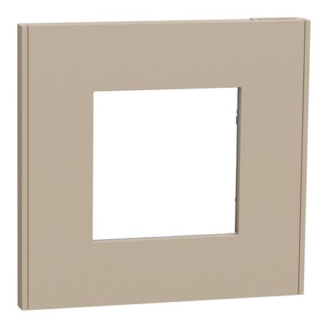 Plaque de finition Unica Deco Essentielle NU600226 Taupe 1 poste
