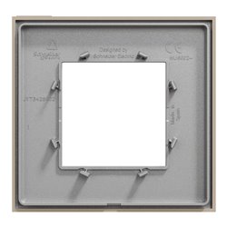 Plaque de finition Unica Deco Essentielle NU600226 Taupe 1 poste