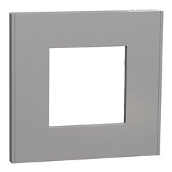 Plaque de finition Unica Deco Essentielle NU600230 Aluminium 1 poste