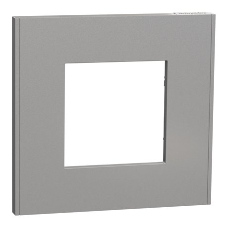 Plaque de finition Unica Deco Essentielle NU600230 Aluminium 1 poste