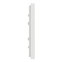Plaque de finition Unica Deco Subtile NU600240 Blanc liseré argent 1 poste