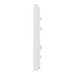 Plaque de finition Unica Deco Subtile NU600240 Blanc liseré argent 1 poste