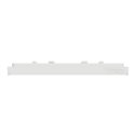 Plaque de finition Unica Deco Subtile NU600240 Blanc liseré argent 1 poste