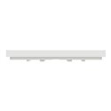 Plaque de finition Unica Deco Subtile NU600240 Blanc liseré argent 1 poste