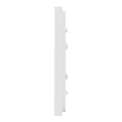 Plaque de finition Unica Deco Subtile NU600242 Blanc liseré cuivre 1 poste