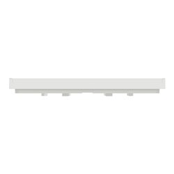 Plaque de finition Unica Deco Subtile NU600242 Blanc liseré cuivre 1 poste