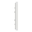 Plaque de finition Unica Deco Subtile NU600242 Blanc liseré cuivre 1 poste