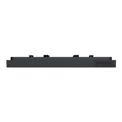 Plaque de finition Unica Deco Subtile NU600243 Anthracite liseré argent 1 poste