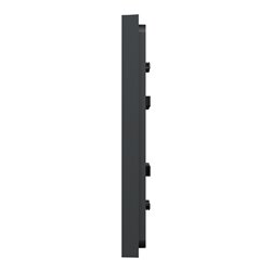 Plaque de finition Unica Deco Subtile NU600243 Anthracite liseré argent 1 poste
