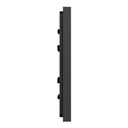 Plaque de finition Unica Deco Subtile NU600243 Anthracite liseré argent 1 poste