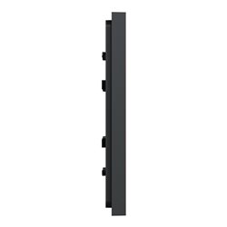 Plaque de finition Unica Deco Subtile NU600241 Anthracite liseré cuivre 1 poste