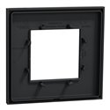 Plaque de finition Unica Deco Subtile NU600241 Anthracite liseré cuivre 1 poste