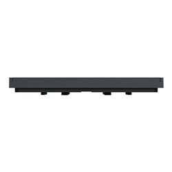 Plaque de finition Unica Deco Subtile NU600241 Anthracite liseré cuivre 1 poste