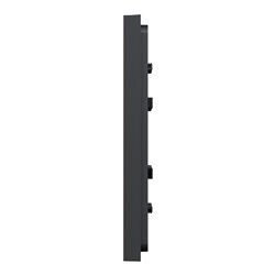 Plaque de finition Unica Deco Subtile NU600241 Anthracite liseré cuivre 1 poste